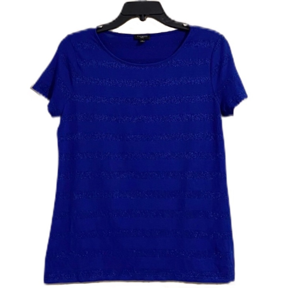 Talbots Blue Sparkly Sheer Woman’s Shirt SP